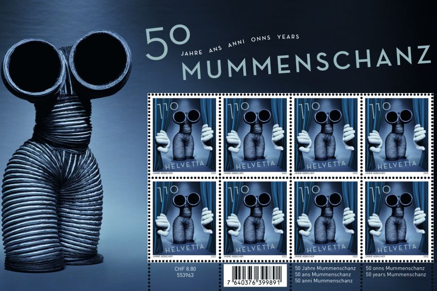 Schweizerische Post ehrt MUMMENSCHANZ mit einer Briefmarke